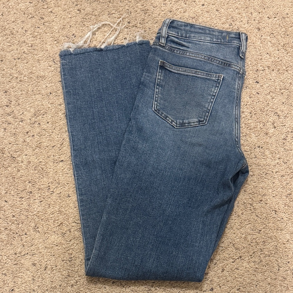 High Rise Blue Jeans